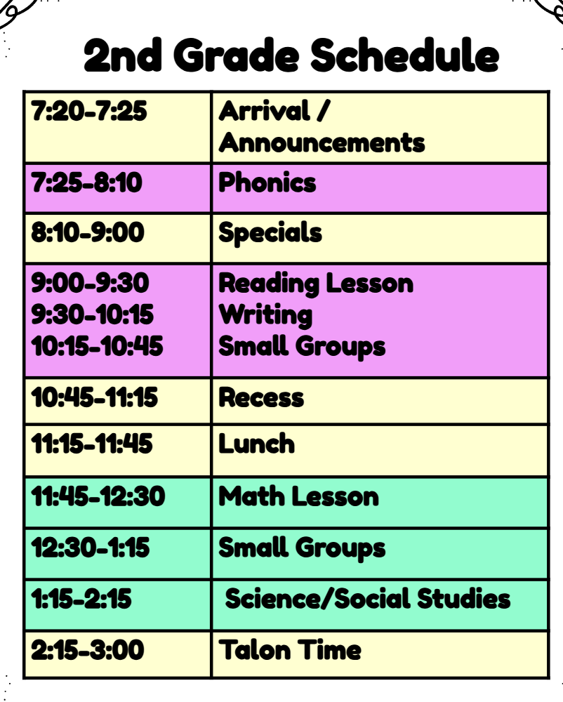 Schedule